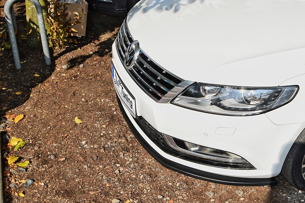 Vorne Spoilerlippe für VW Passat CC 3CC, Ingo Noak Tuning, aus langlebigem Kunststoff, für sportlichen Look am Fahrzeug.