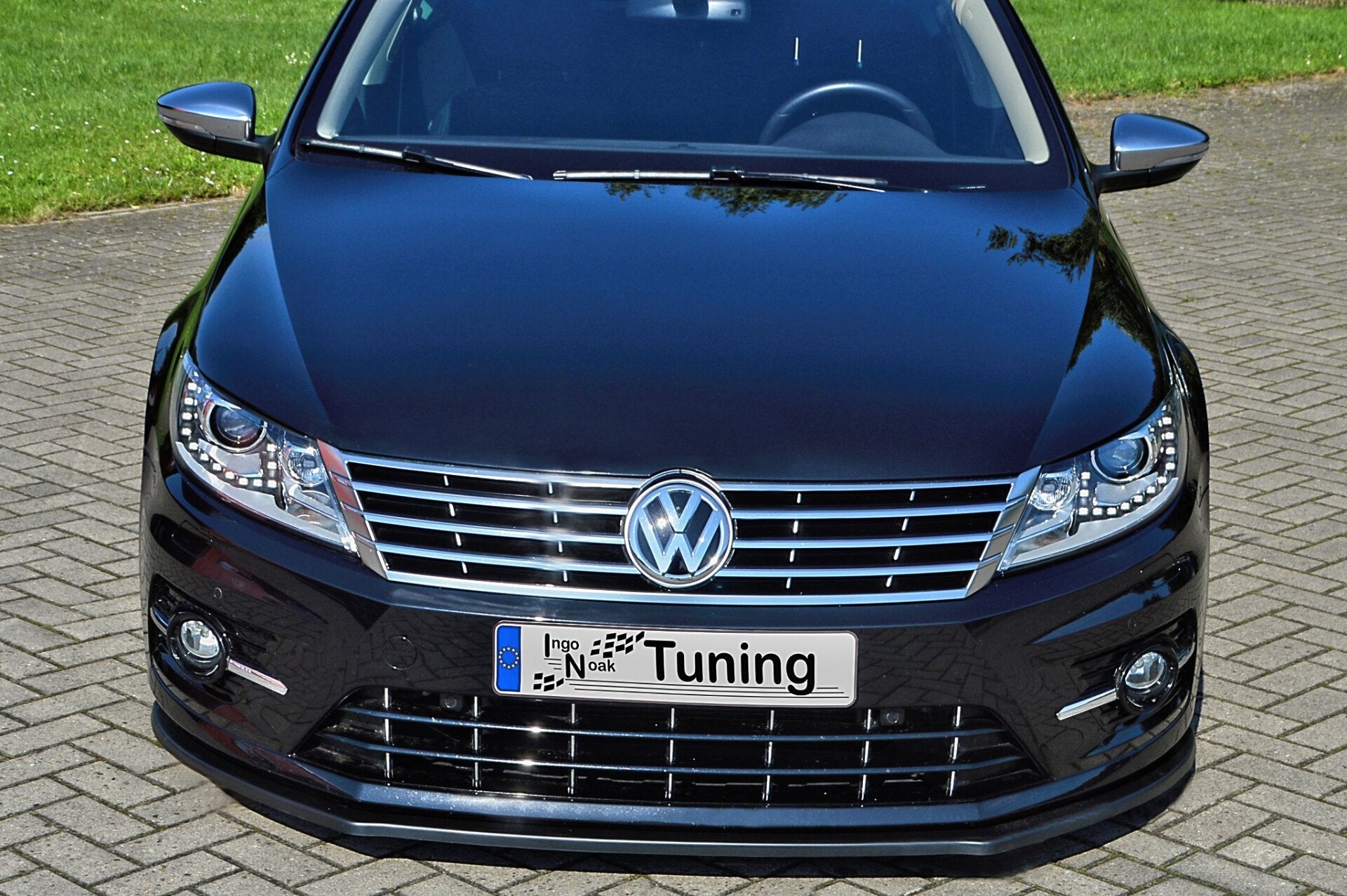 Frontspoilerlippe für VW Passat CC R-Line, Ingo Noak Tuning, aerodynamisches Auto-Upgrade, sichtbare Passform und Design