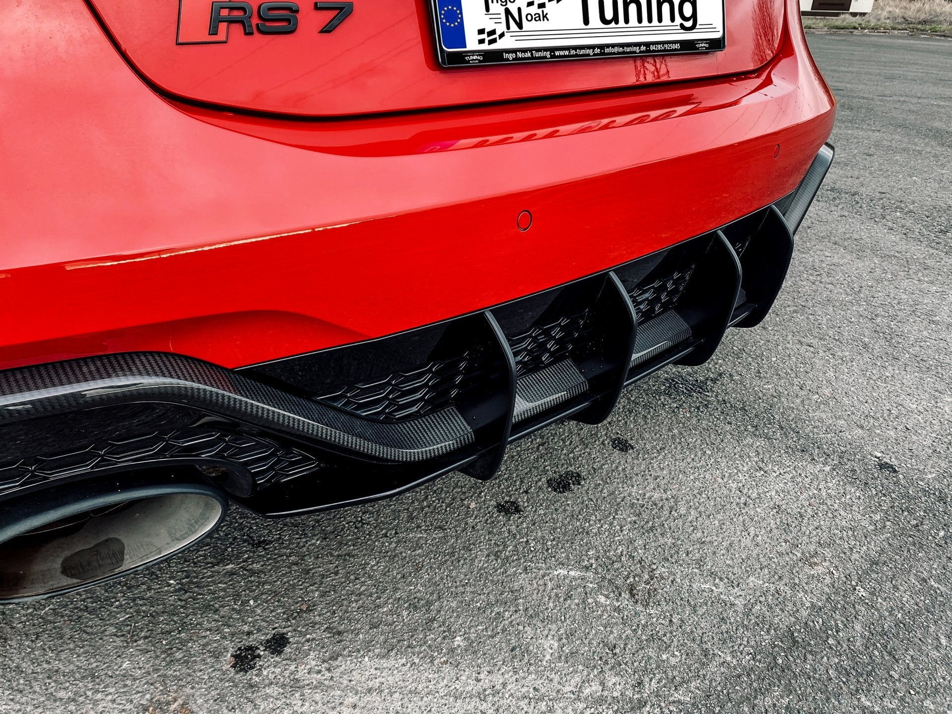 Gefräster Heckansatz für Audi RS7 C8 4K