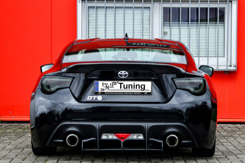 Racing-Heckansatz für Toyota GT86 ZN Facelift von Ingo Noak Tuning, sportliches Design, aus Carbon oder Kunststoff gefertigt
