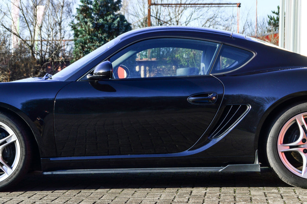 Cup Seitenschweller mit Wing aus ABS für Porsche Cayman 987