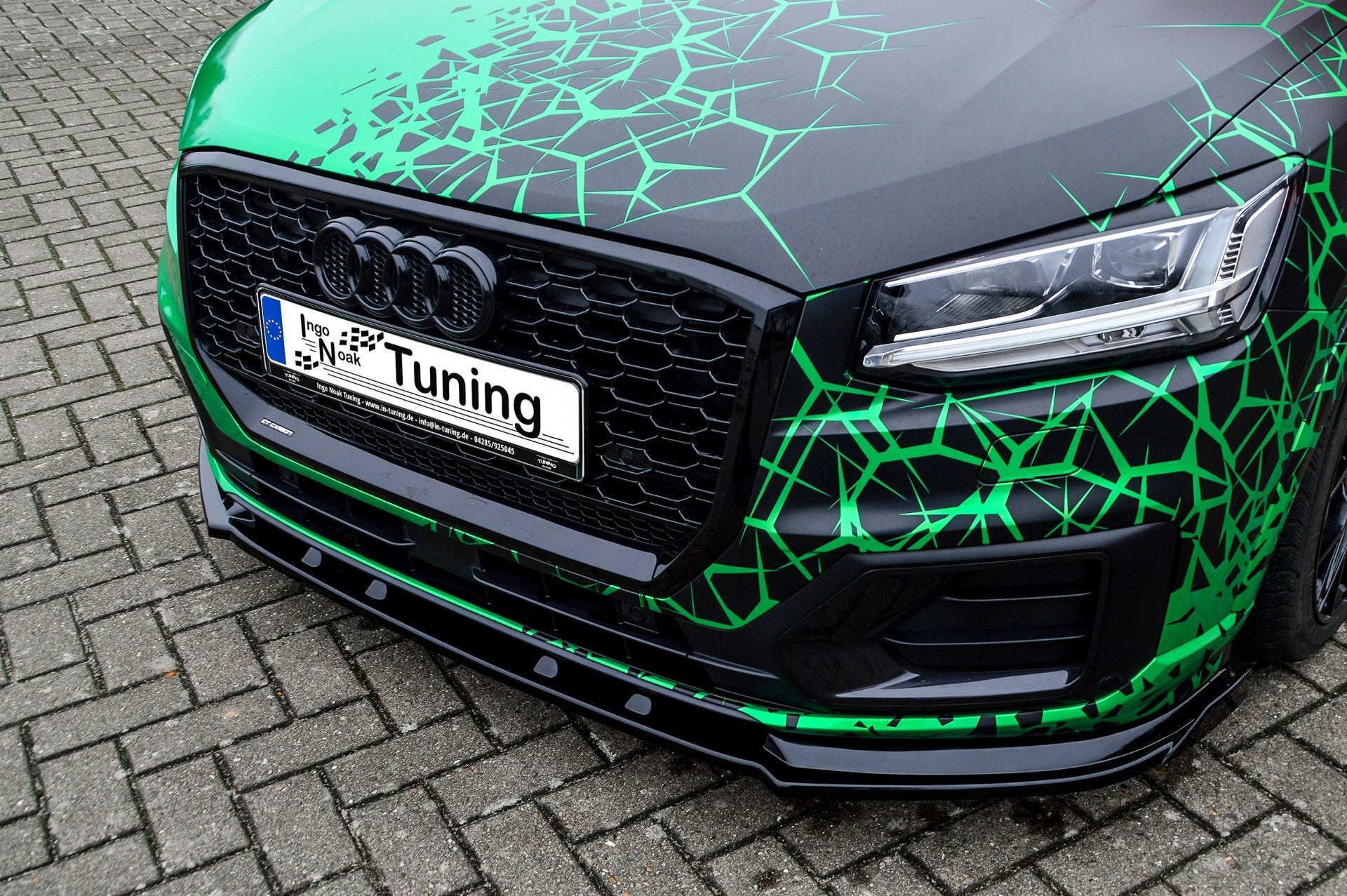Cup Frontspoilerlippe mit Wing für Audi Q2 GA
