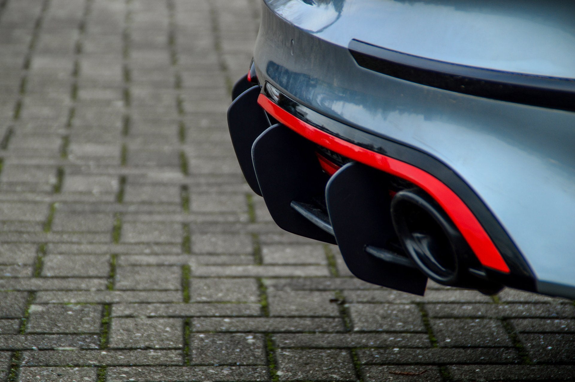 Heckdiffusor für Kia ProCeed GT ab 2021, Ingo Noak Tuning, aus schwarzem Kunststoff, zeigt den aerodynamischen Heckaufsatz
