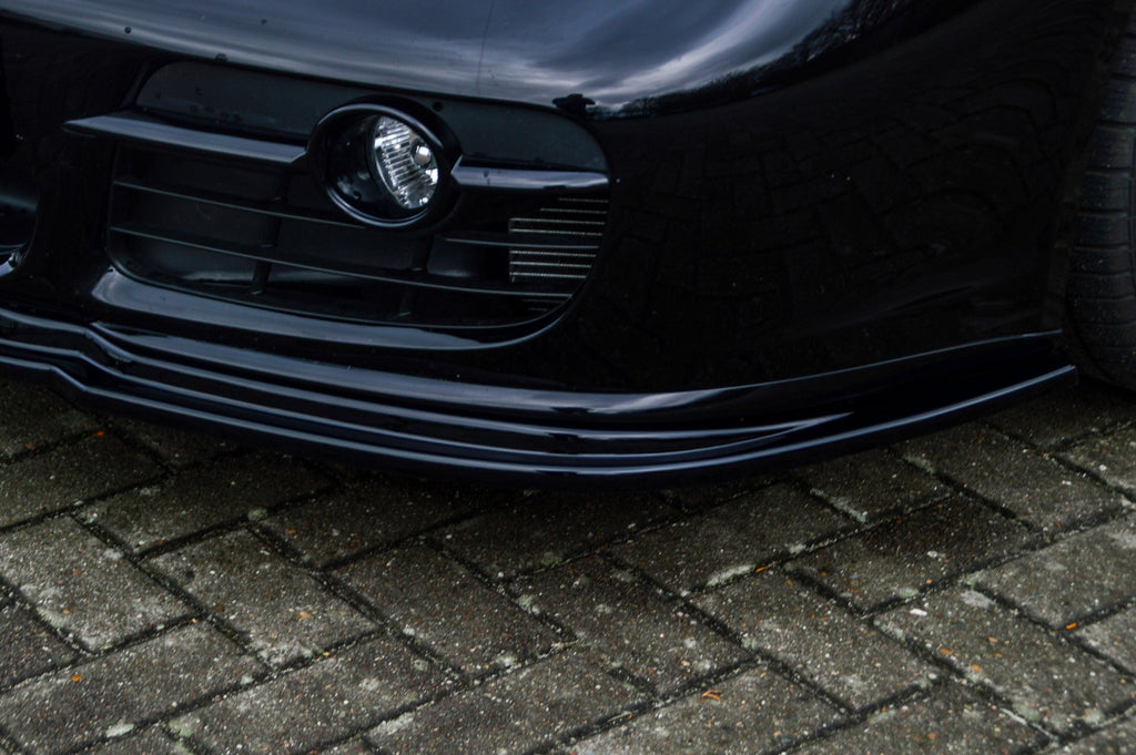 Frontspoilerlippe aus ABS für Porsche Cayman 987, Ingo Noak Tuning, zeigt die aerodynamische Fahrzeugfrontschürze