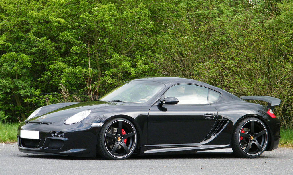 Seitenschweller aus GFK für Porsche Cayman und Boxster 987, Ingo Noak Tuning, sichtbare Details und Passform