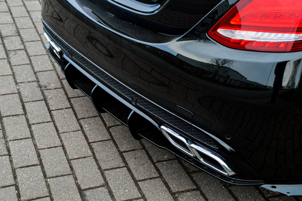 Gefräster Heckansatz für Mercedes C-Klasse C63AMG+S
