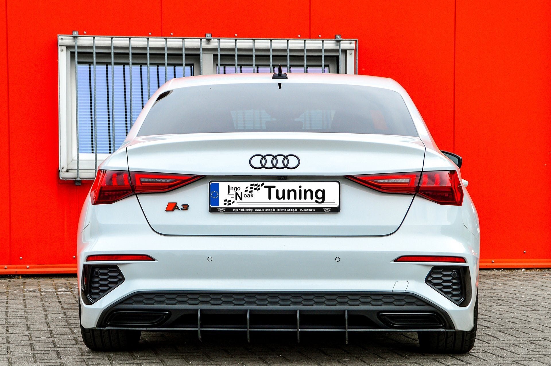 Gefräster Heckansatz aus ABS für Audi A3 8Y S-Line Limousine