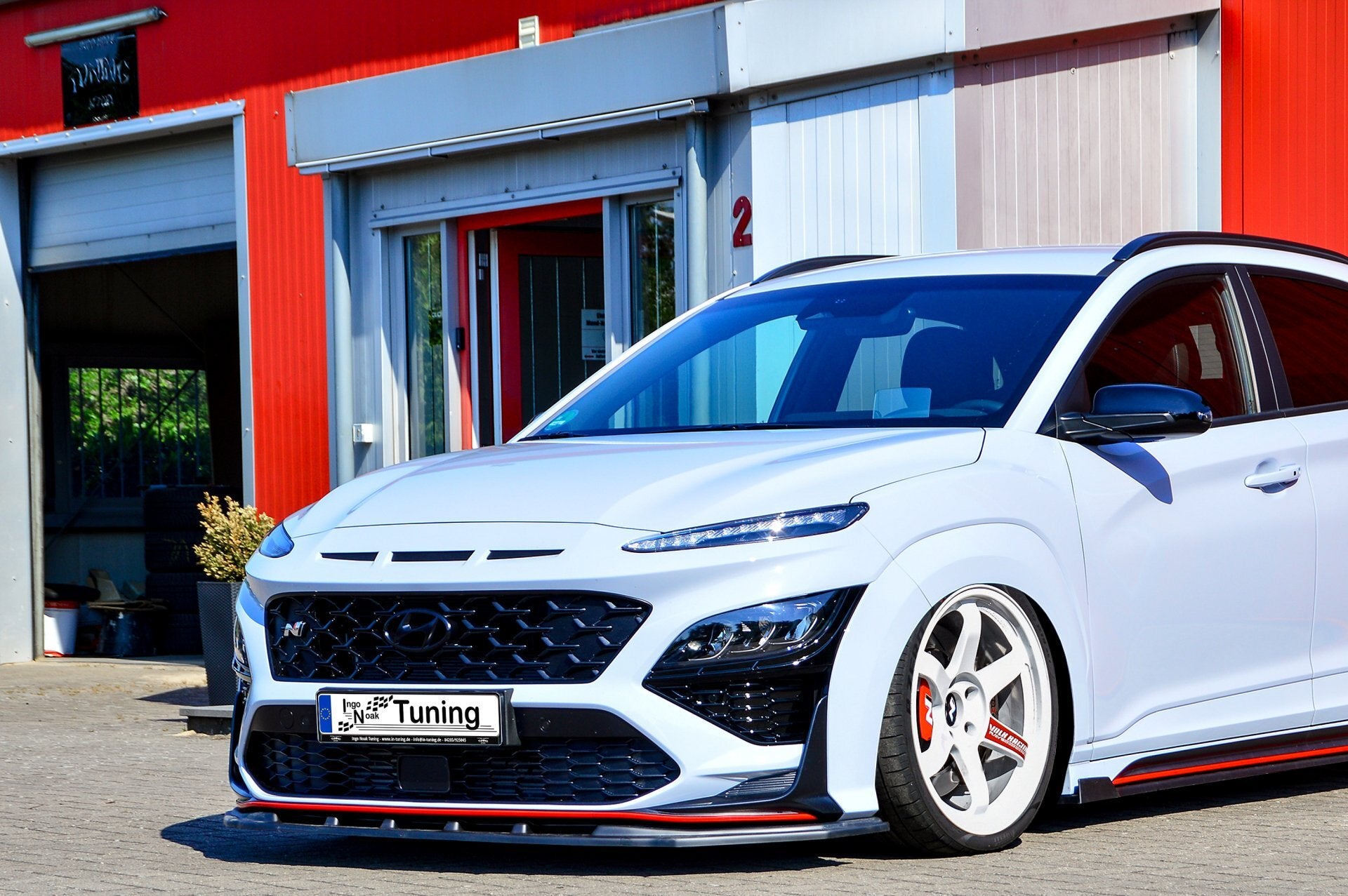 Cup Frontspoilerlippe für Hyundai Kona N + N-Line ab Bj.2020- - Ingo Noak Tuning