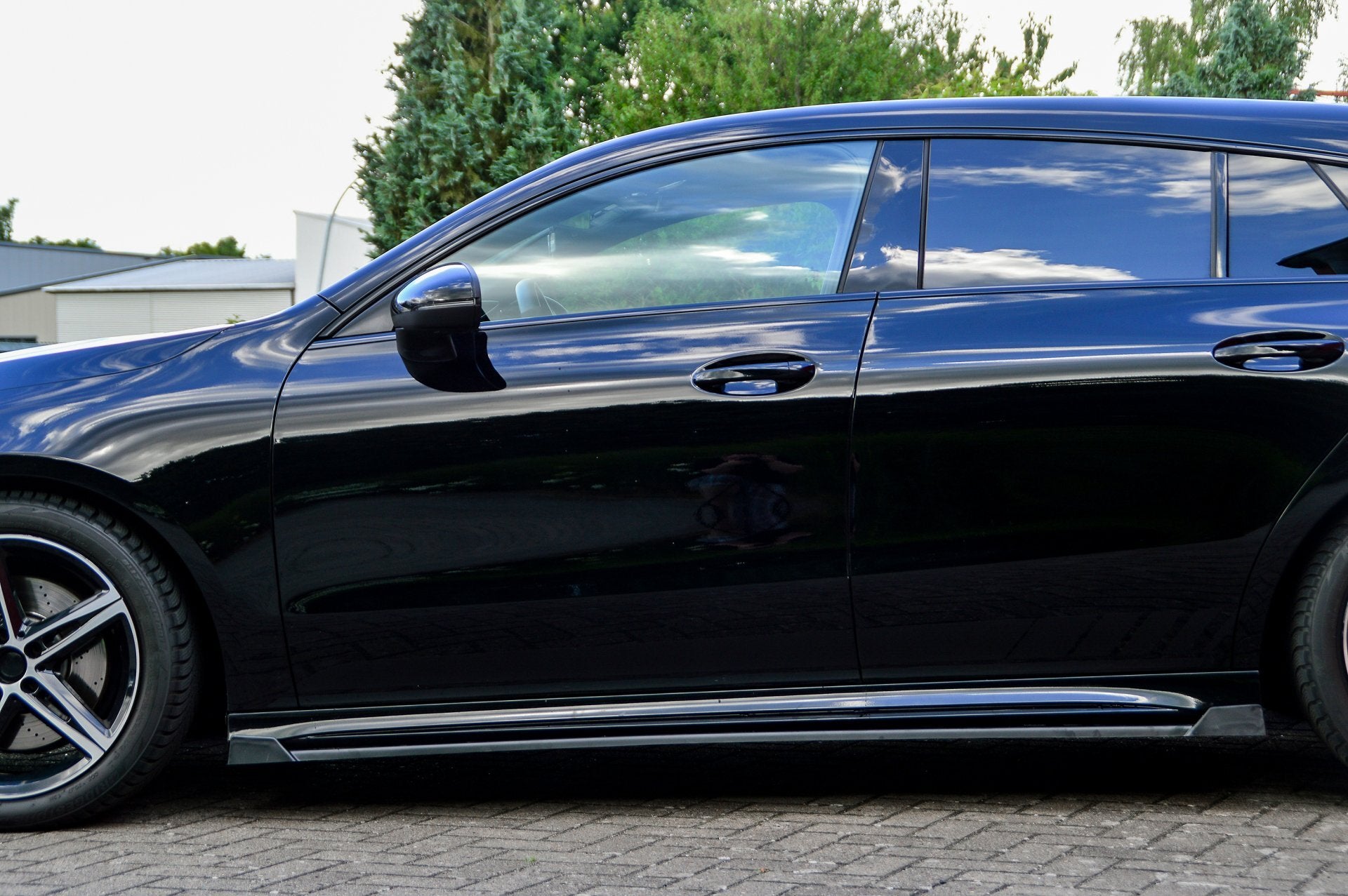 CUP Seitenschweller mit Wing vorne und hinten für Mercedes CLA X118 C118 AMG-Line ab Bj.:2019-