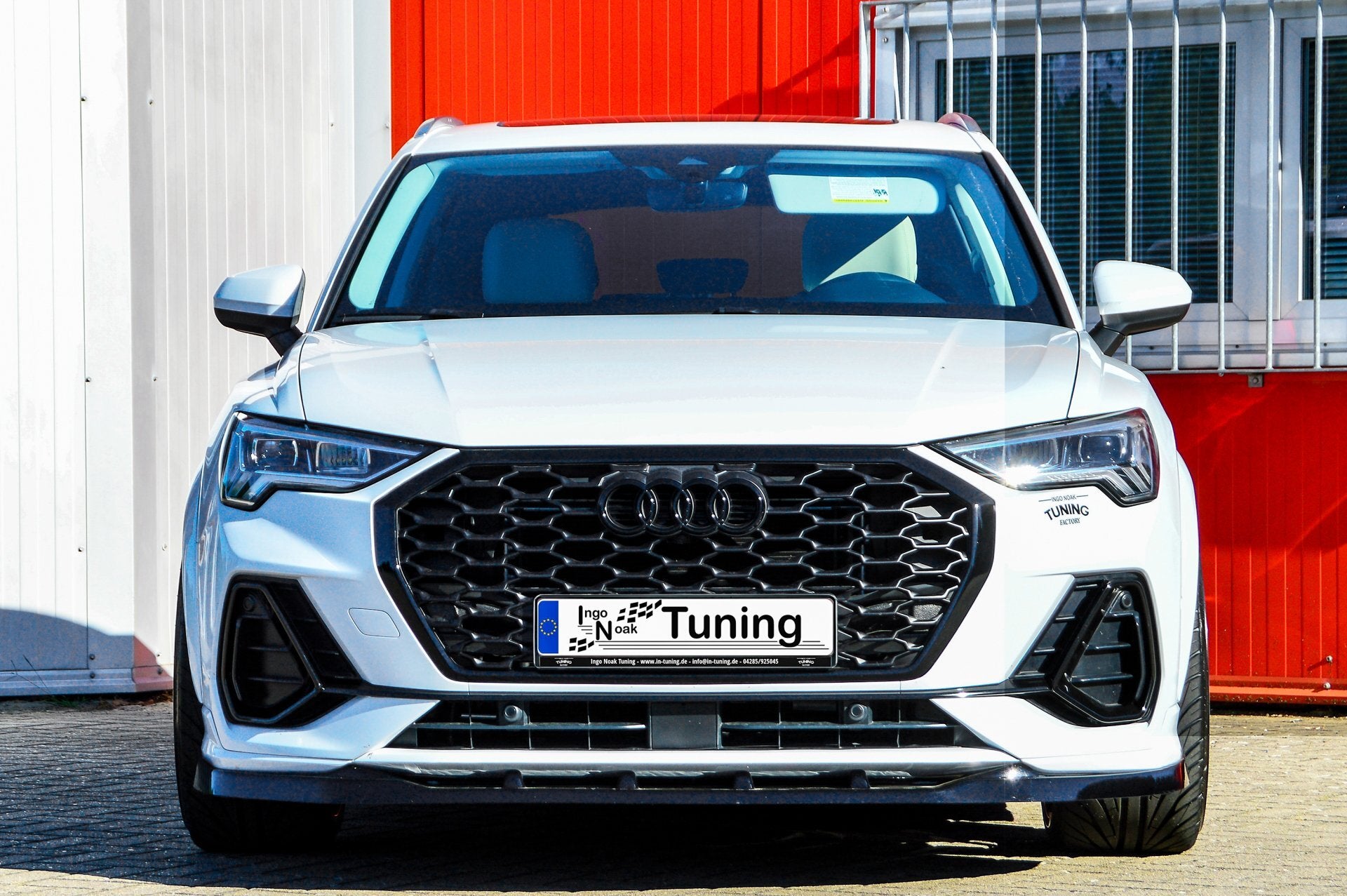 Cup Frontspoilerlippe für Audi Q3 F3/F3N mit S-Line aus ABS