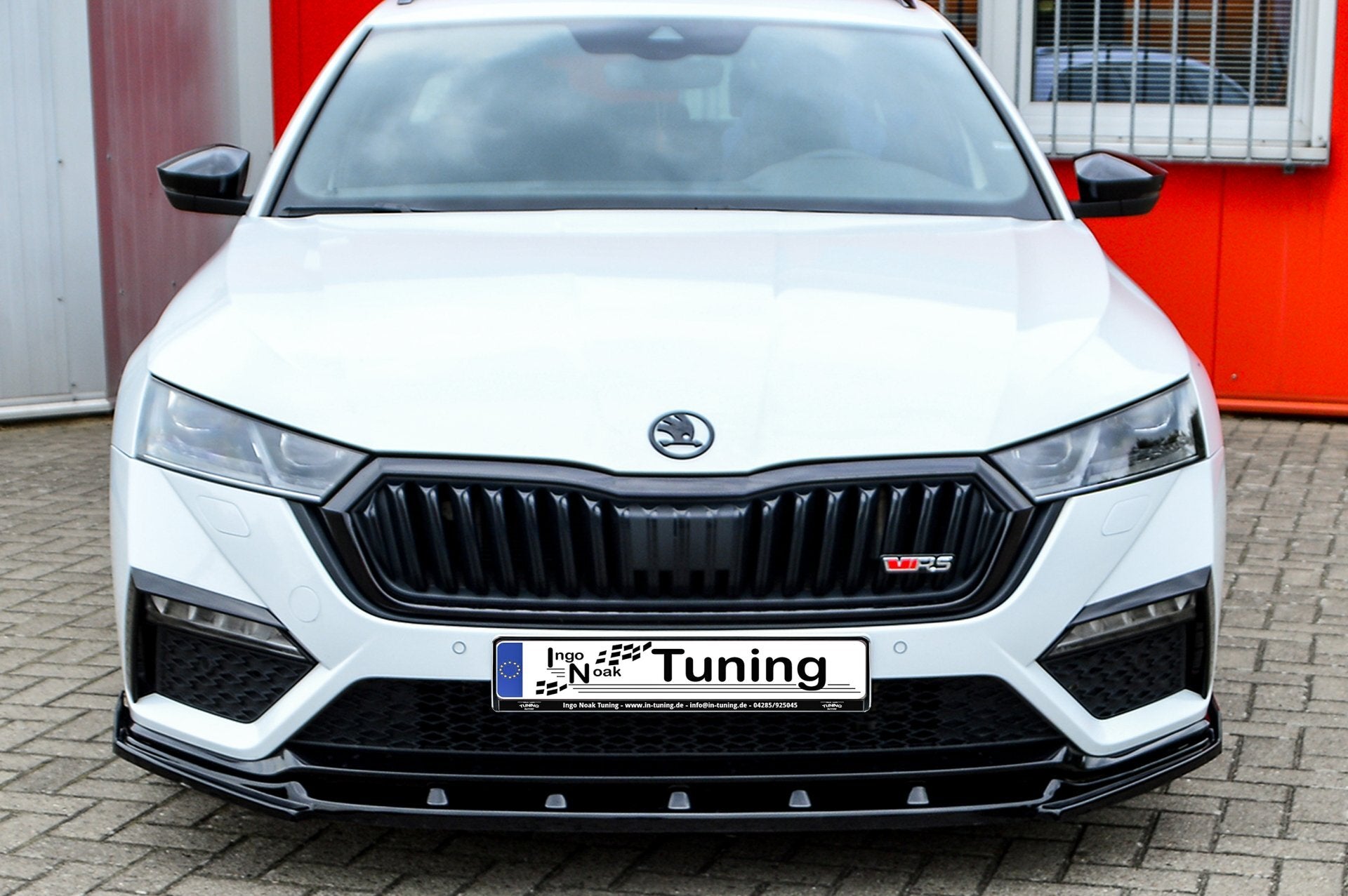 Cup Frontspoilerlippe mit Wings für Skoda Octavia RS NX ab Bj.2020-