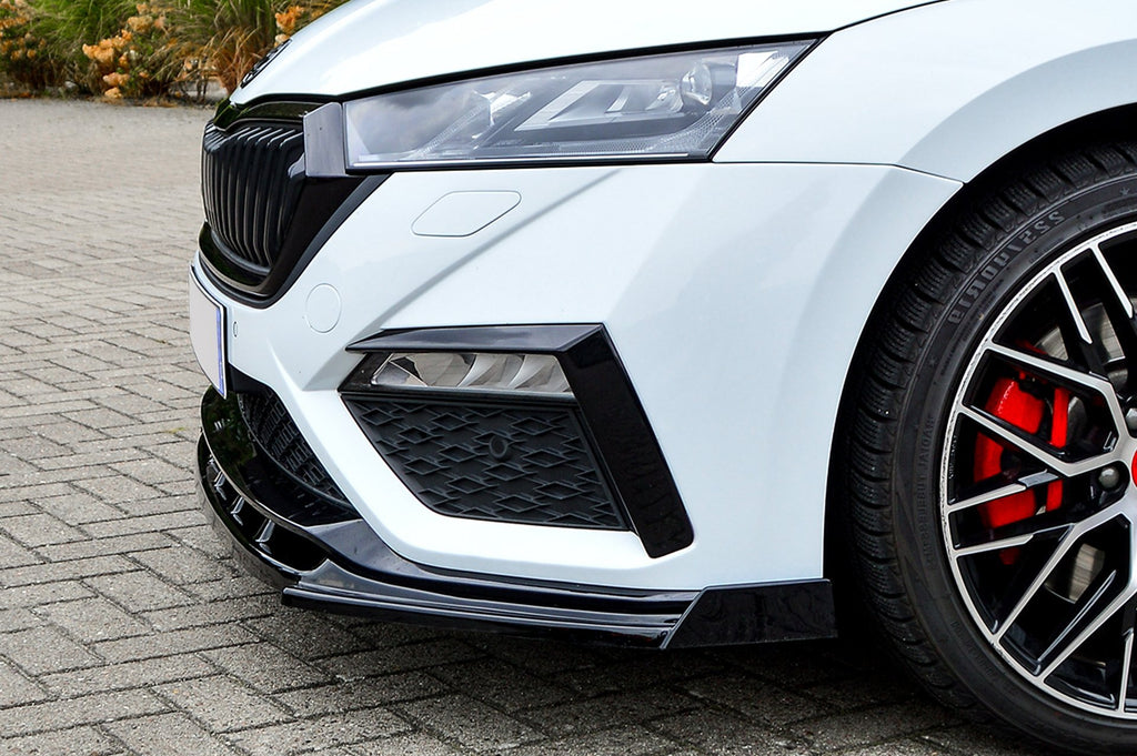 Cup Frontspoilerlippe mit Wings für Skoda Octavia RS NX ab Bj.2020-