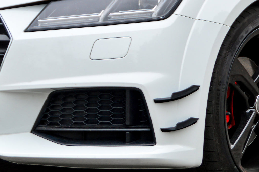 ABS Spoilerflaps für Audi TT TTS 8S S-Line von Ingo Noak Tuning, sichtbare Spoilerflaps an Fahrzeugseite