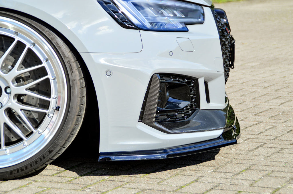 Cup Frontspoilerlippe für Audi RS4 B9 Bj. 2015-2020