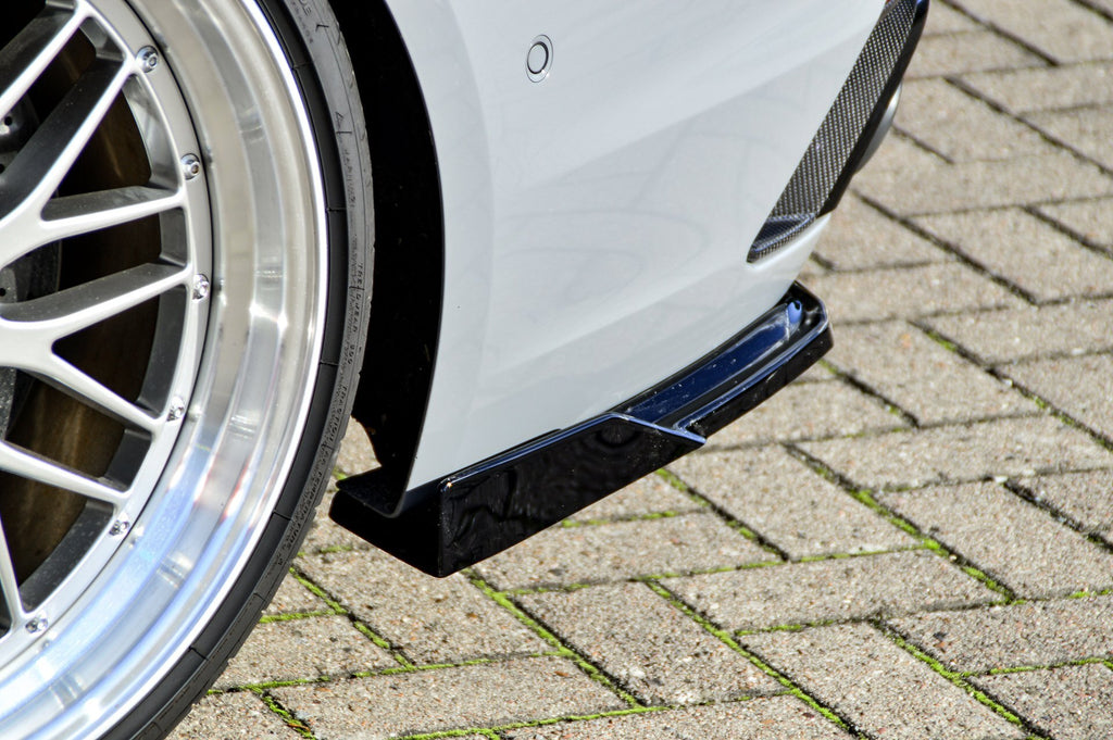 Seitenteile mit Wing aus ABS für Audi RS4 B9, Heckansatz, schwarzes Tuning-Design, langlebiges Material von Ingo Noak Tuning
