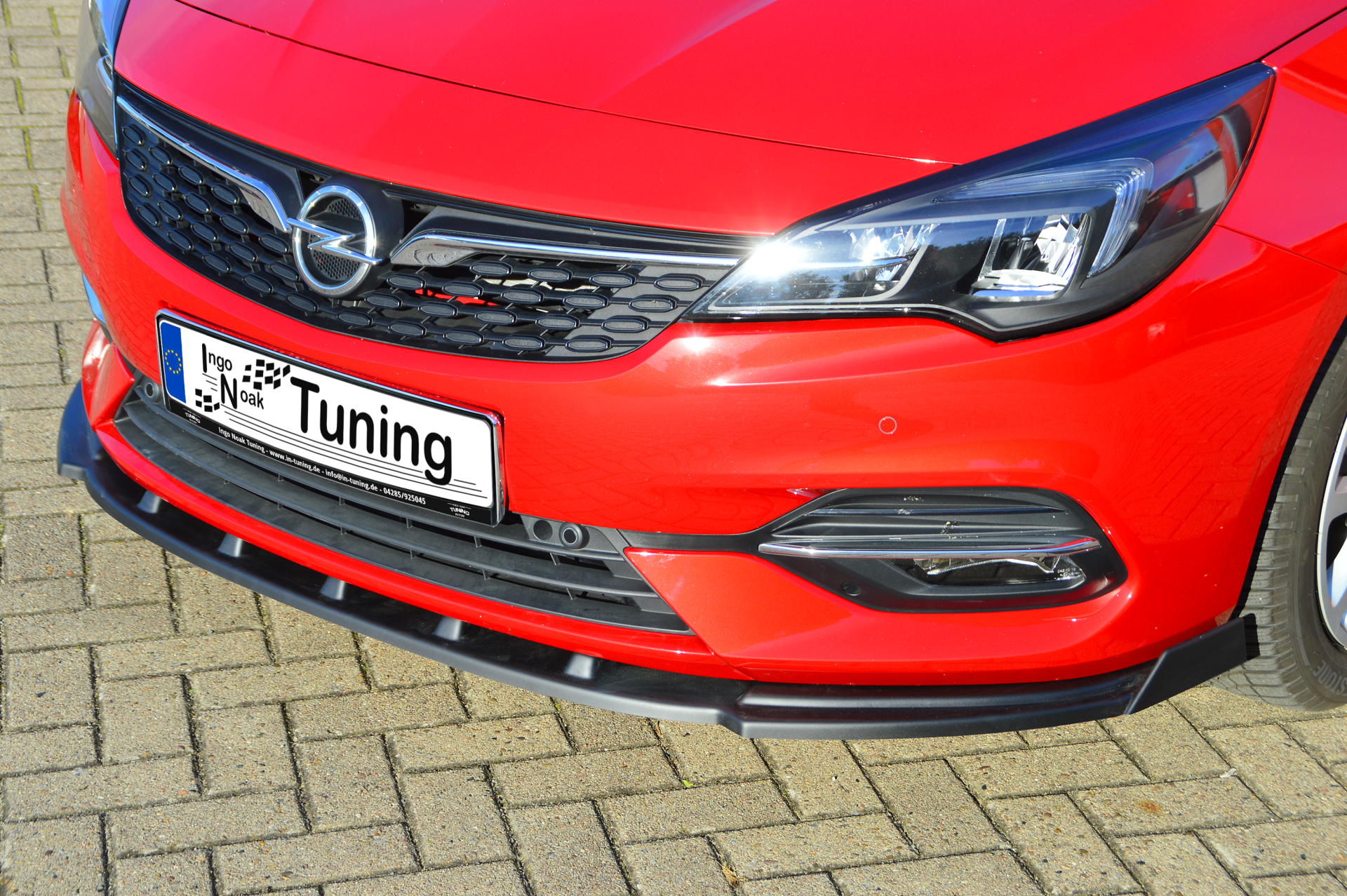 Cup Frontspoilerlippe mit Wing  für Opel Astra K 5 türer + Sportstourer