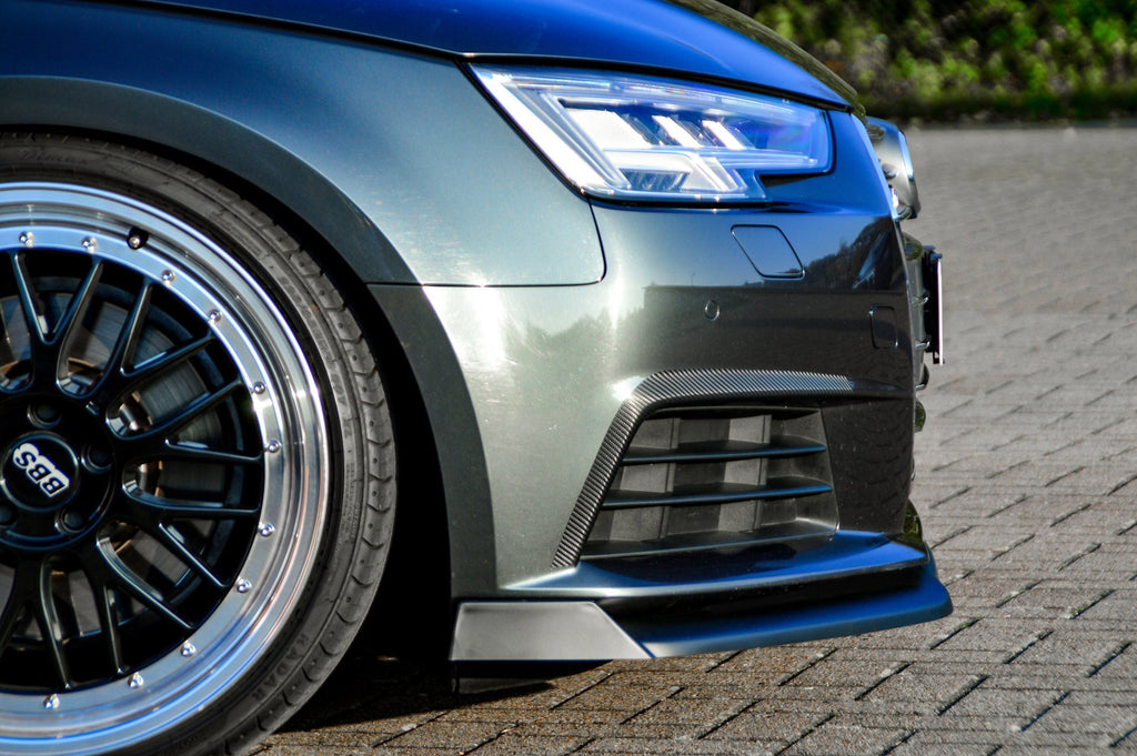 Cup Frontspoilerlippe mit Wings für Audi A4 B9 ab Bj. 2015-2019