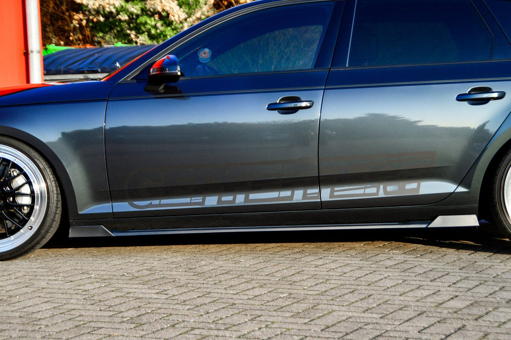 CUP Seitenschweller mit Wings vorne + hinten für Audi A4 B9