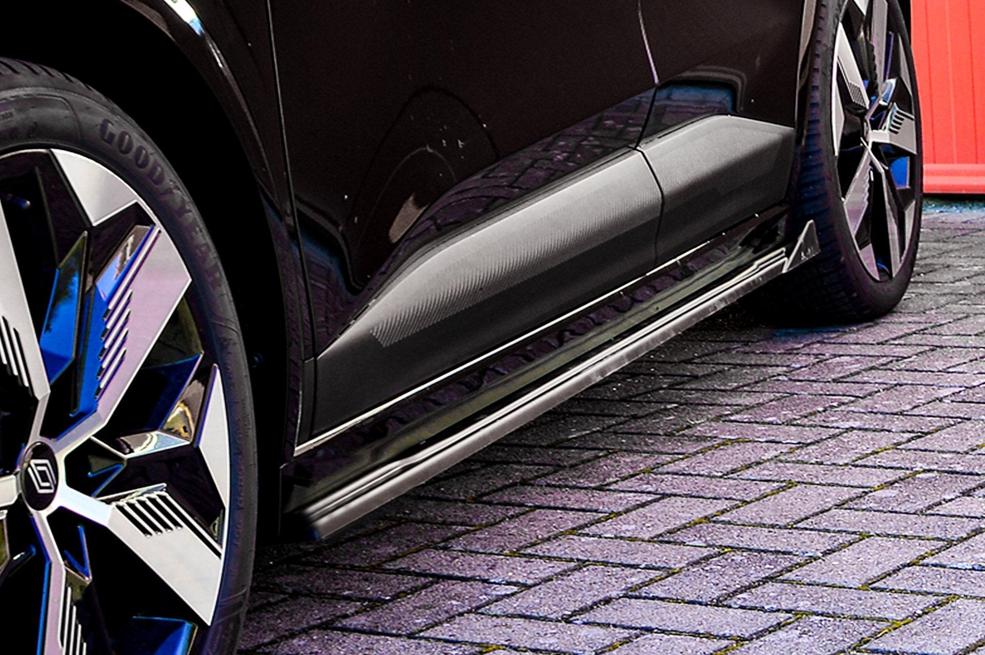 Seitenschweller mit Wings hinten aus ABS für Renault Megane E-Tech RCB