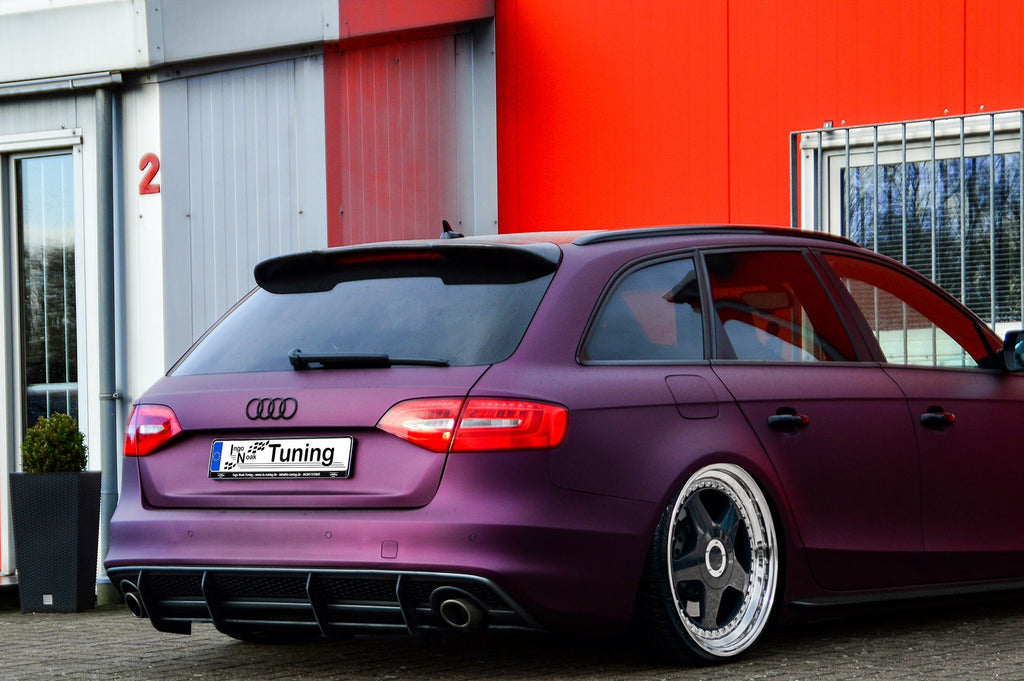 Gefräster Heckansatz aus ABS für Audi A4 + S4 B8 Facelift - Ingo Noak Tuning