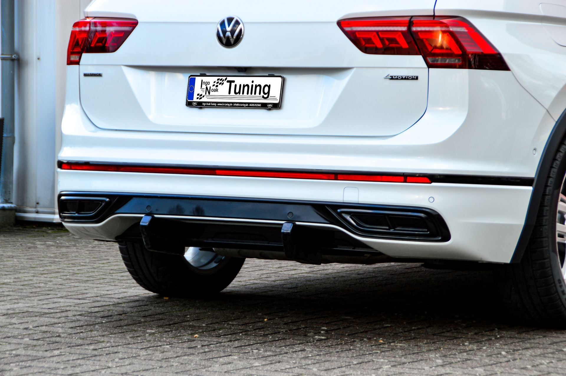 Heckansatz Aufsätze 2.tlg für VW Tiguan 2 AD1 Facelift R-Line - Ingo Noak Tuning