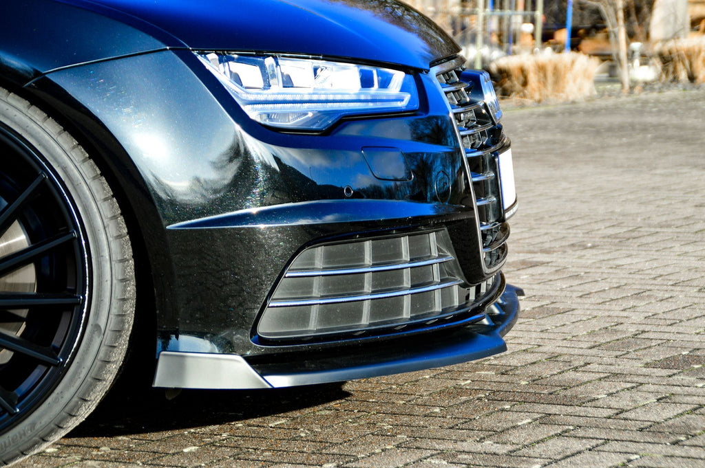 Cup Frontspoilerlippe mit Wings für Audi A7 C7 4G Facelift