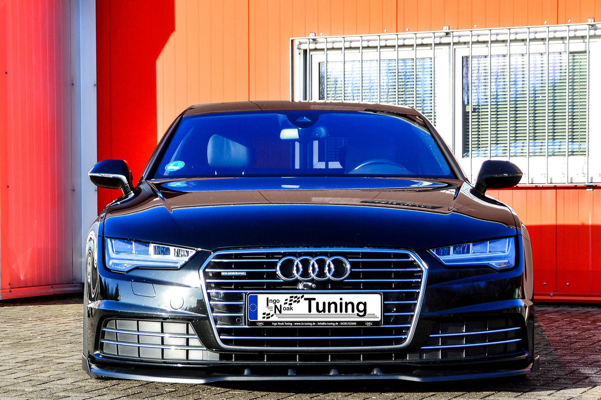 Cup Frontspoilerlippe mit Wings für Audi A7 C7 4G Facelift