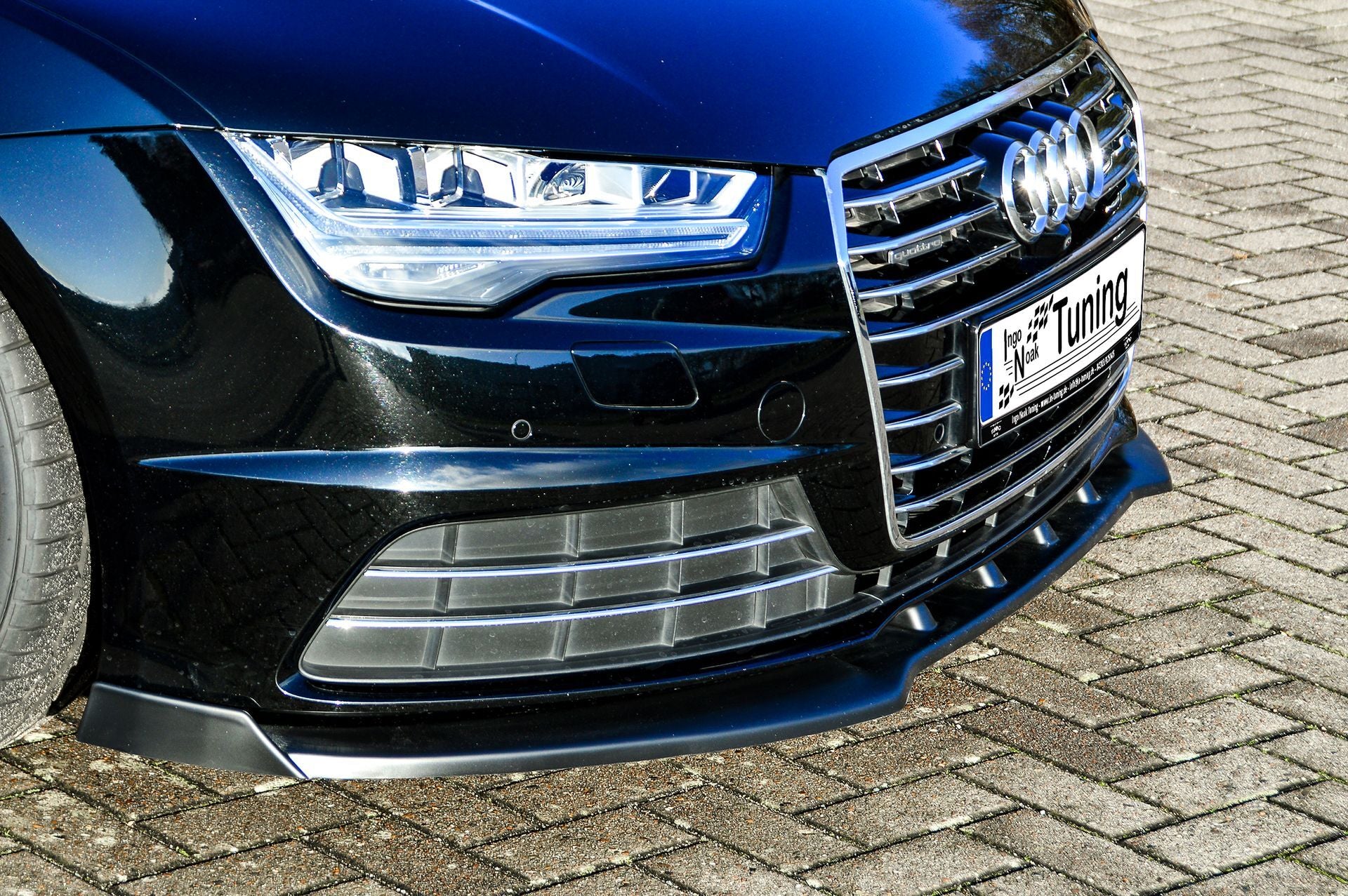 Cup Frontspoilerlippe mit Wings für Audi A7 C7 4G Facelift