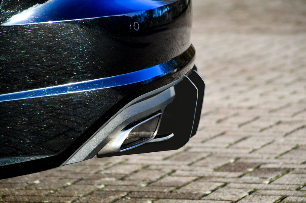 Gefräster ABS-Heckansatz für Audi A7 C7 4G, Ingo Noak Tuning, zeigt das aerodynamische Design des Heckabschlusses.