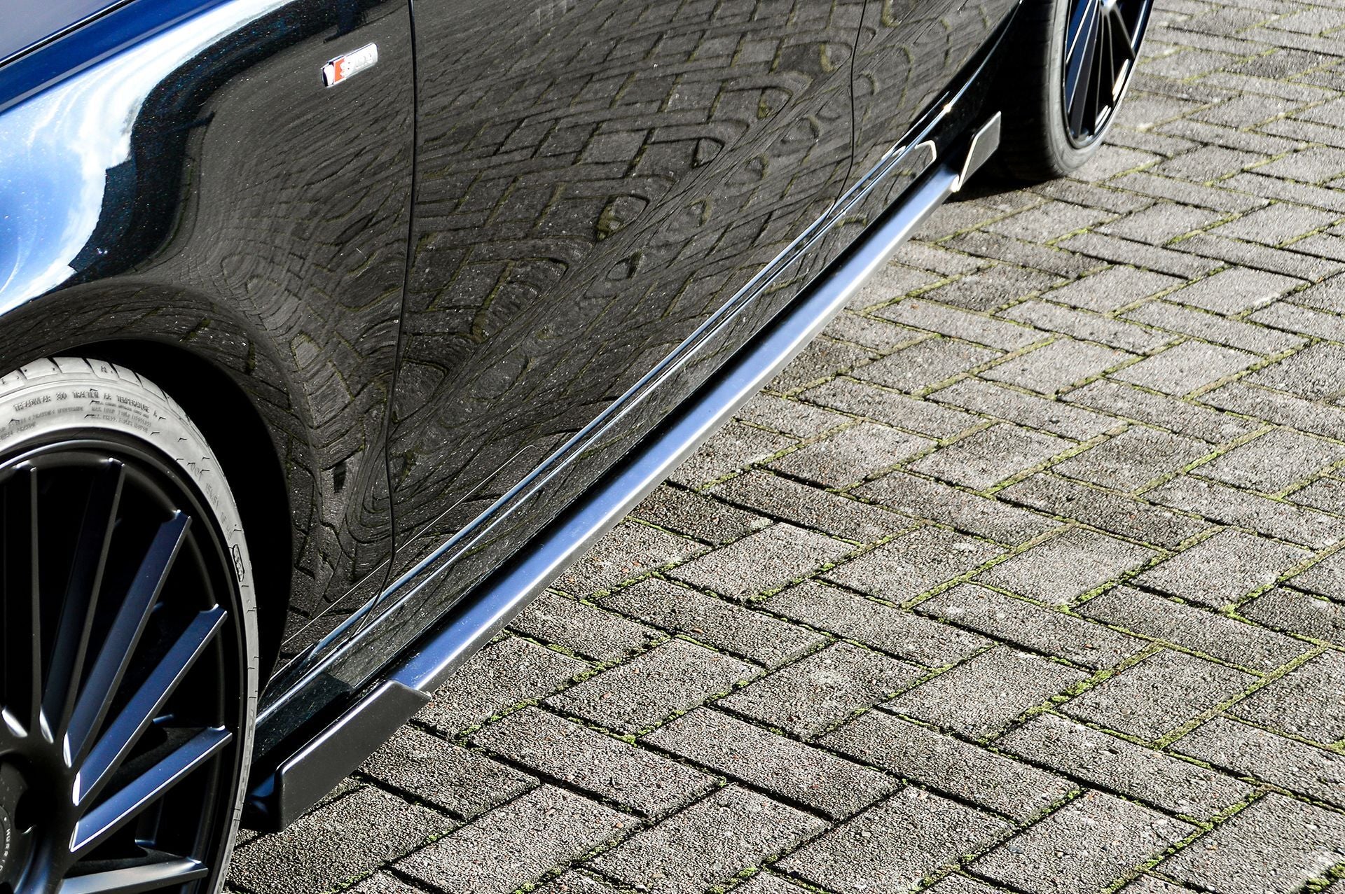 CUP Seitenschweller mit Wing vorne + hinten für Audi A7 C7 4G Facelift