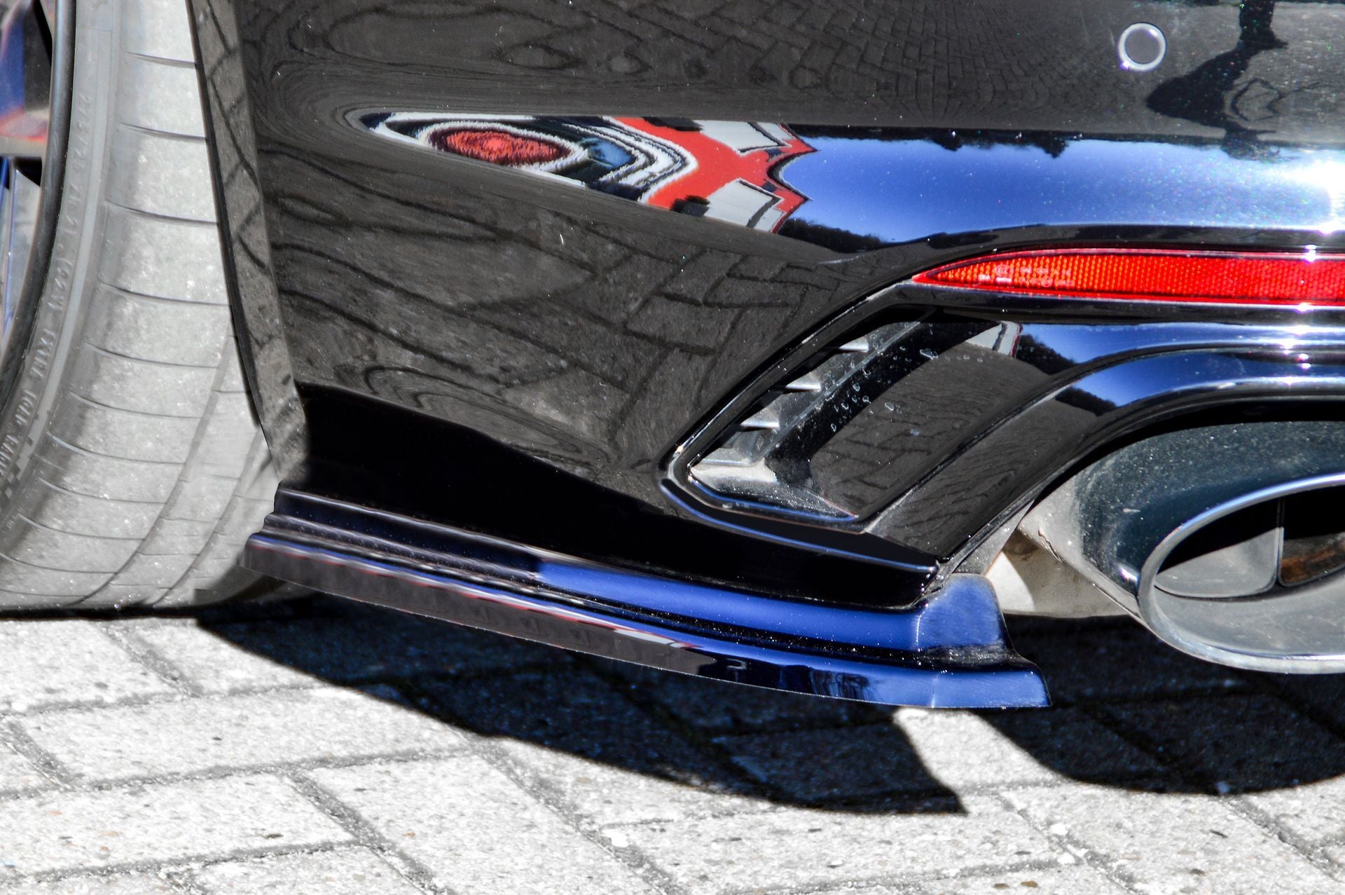 Heckansatz Seitenteile aus ABS für Audi RS5 B9 F5, Ingo Noak Tuning, lackiertes Auto-Body-Teil, sichtbare Passformdetails