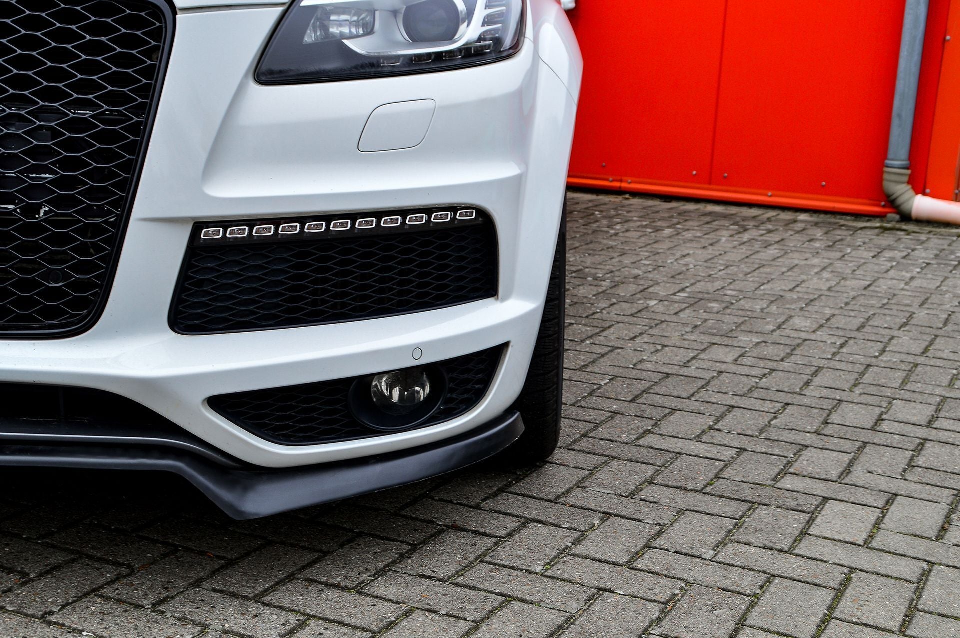 Cup Frontspoilerlippe für Audi Q7 4L mit S-Line aus ABS