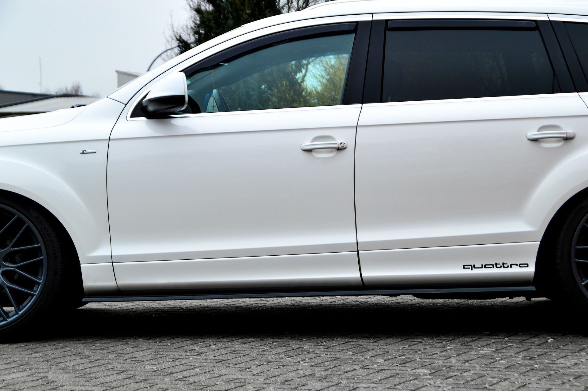 Cup Seitenschweller Satz für Audi Q7 4L mit S-Line aus ABS