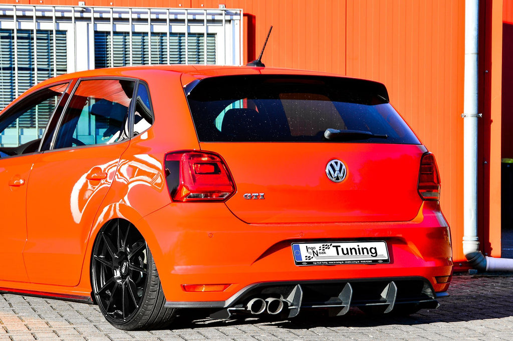 Gefräster Heckansatz für VW Polo GTI 6C von Ingo Noak Tuning, aus hochwertigem Material, detailreiche Verarbeitung sichtbar