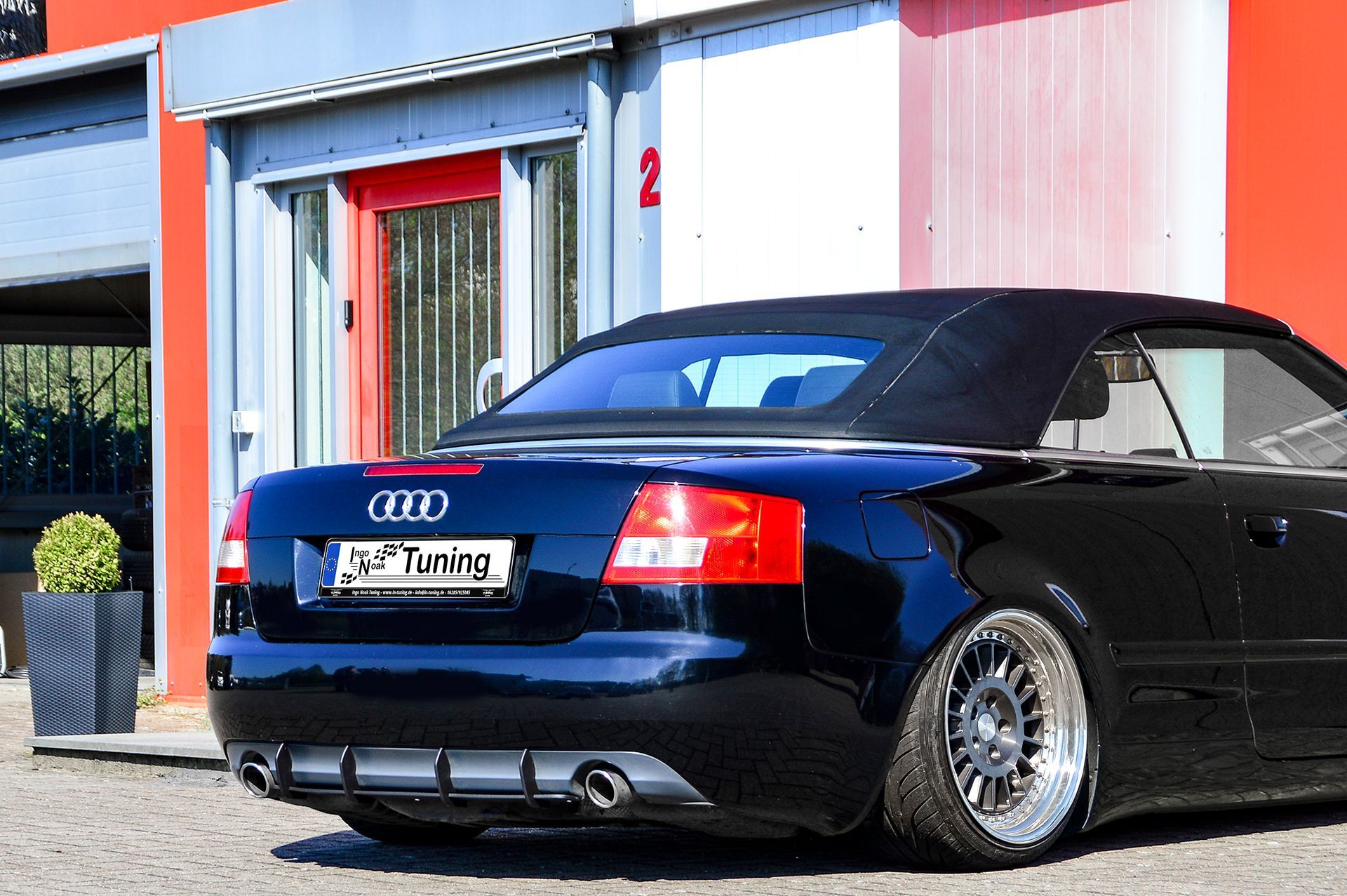 Gesfräster Heckansatz für Audi A4 8H B6 Cabrio