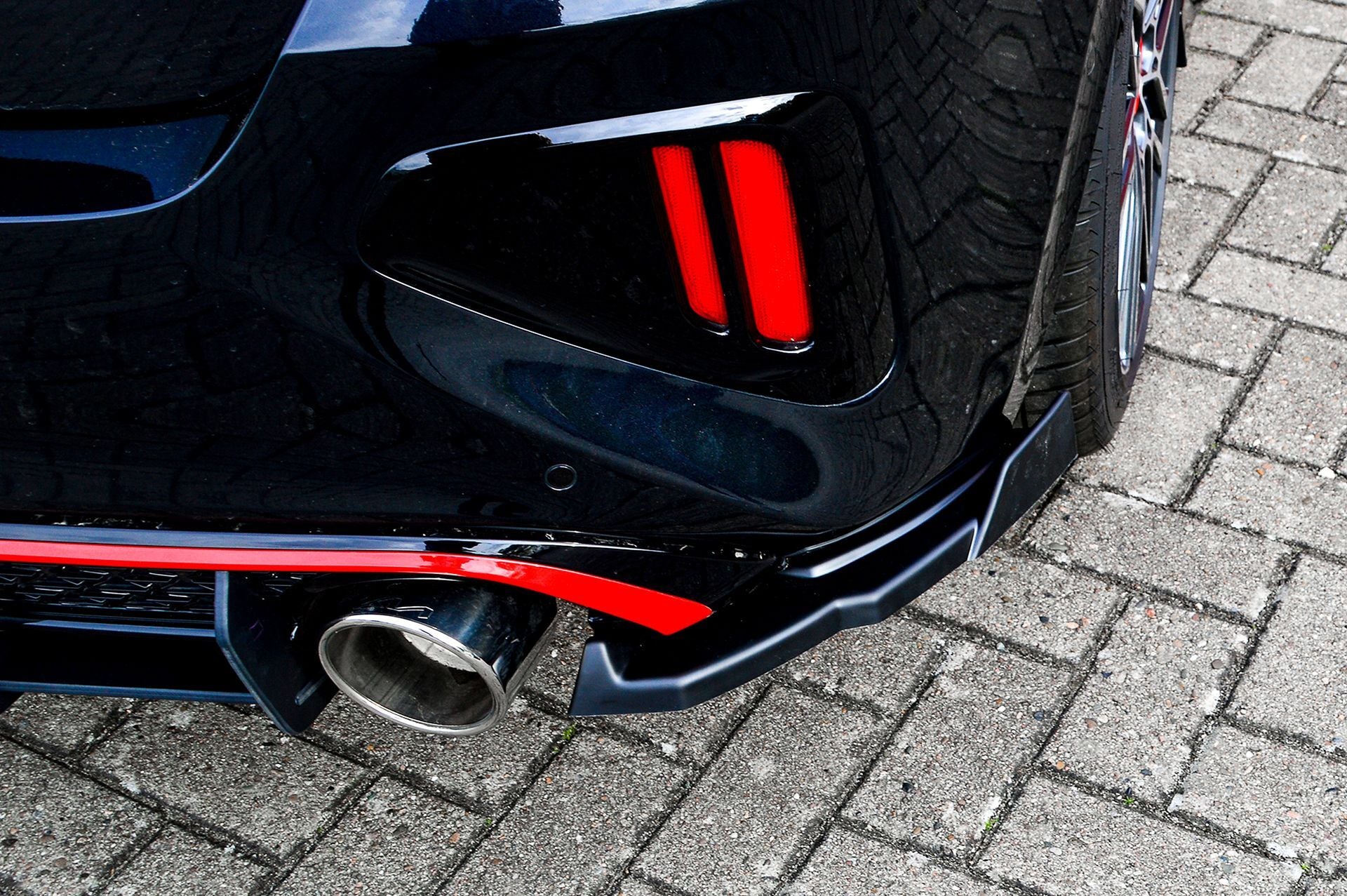 Heckdiffusor Seitenteile mit Wings für Kia Ceed CD GT Facelift, Ingo Noak Tuning, aerodynamisches Auto-Design