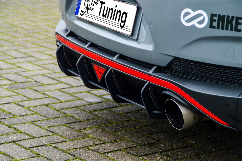 Racing Heckansatz für Hyundai i30N Fastback von Ingo Noak Tuning, sportliches Heckteil mit aerodynamischem Design