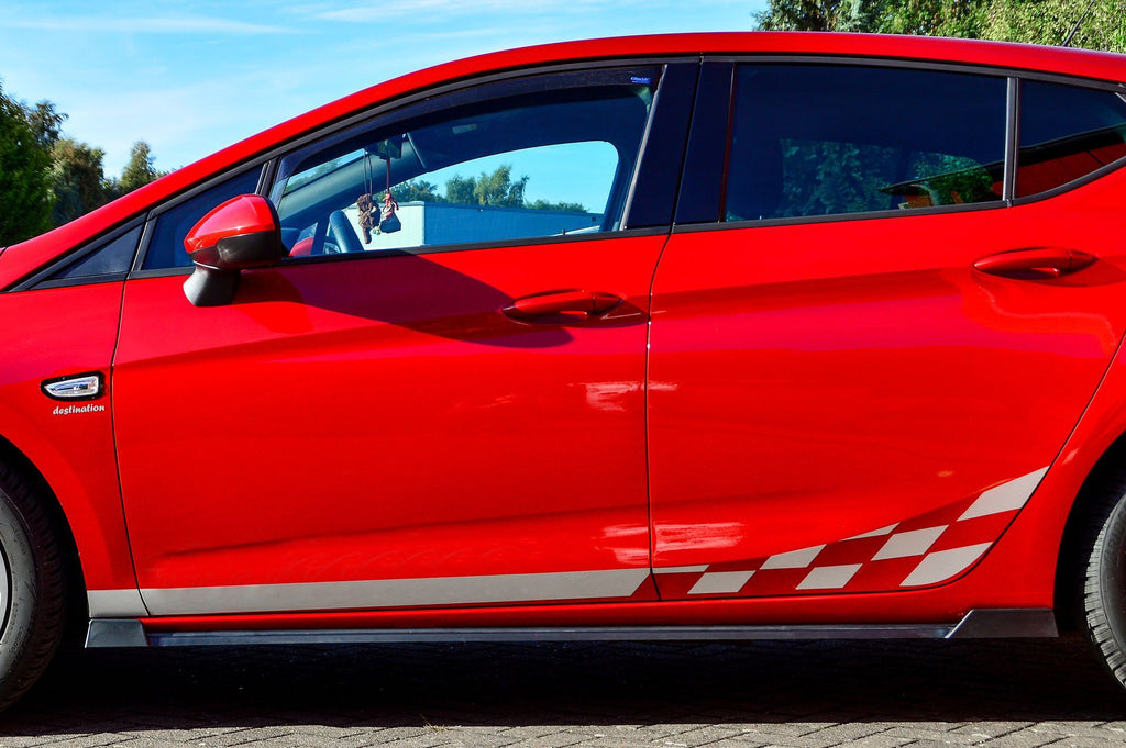 Seitenschweller mit Wings v+h für Hyundai I30 N-Line ab 2021, Ingo Noak Tuning, optisch ansprechendes Tuning-Element