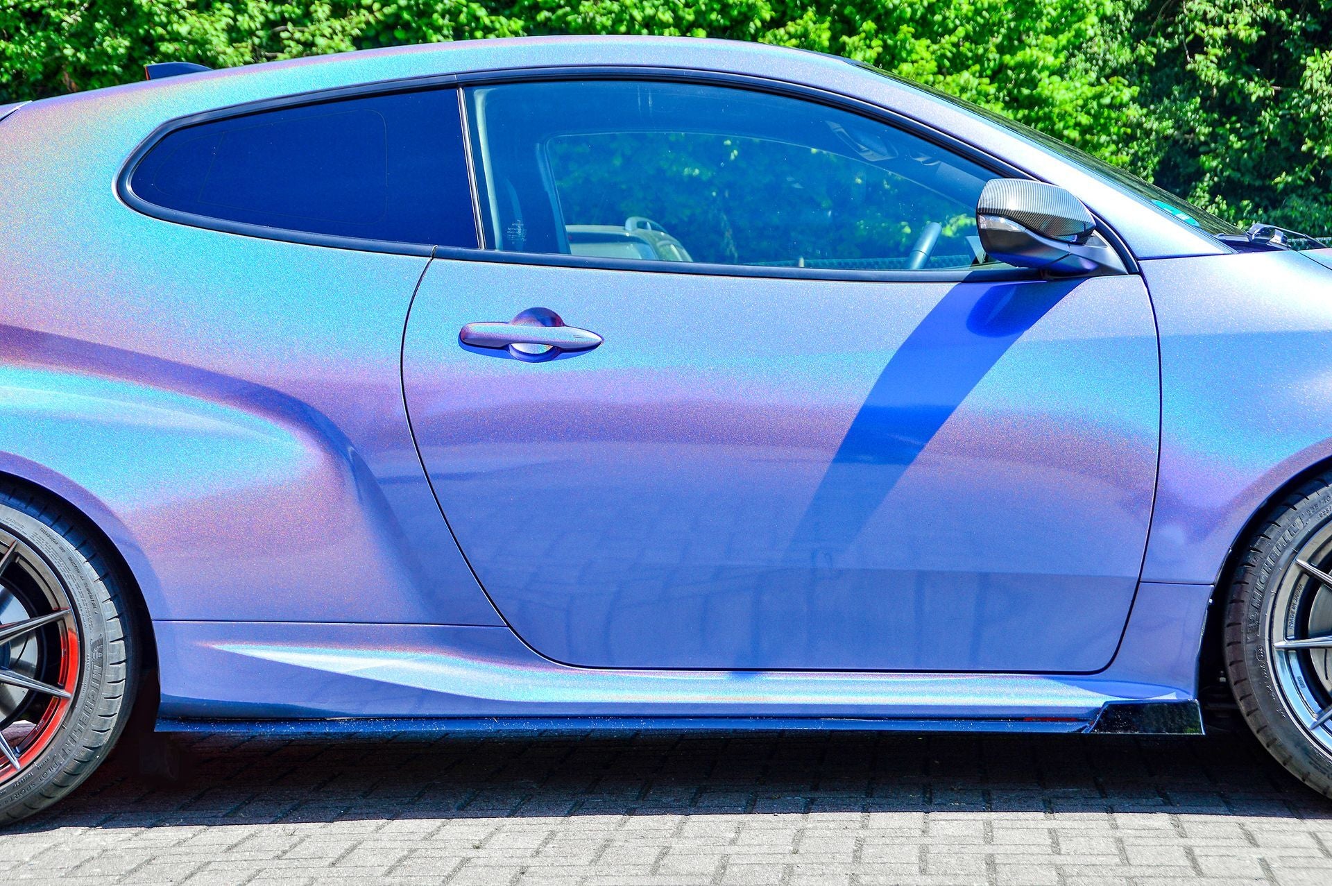 Seitenschweller mit Wings vorne für Toyota Yaris GR
