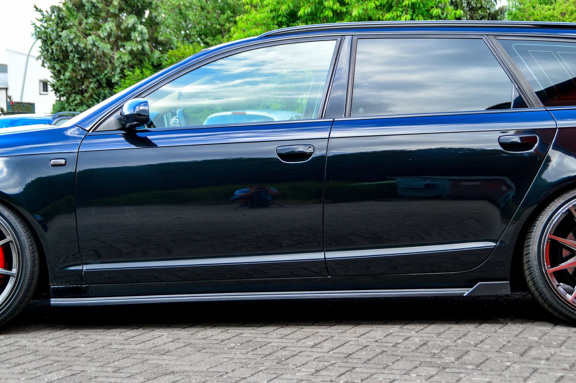 CUP Seitenschweller mit Wings hinten für Audi A6 4F + S-Line
