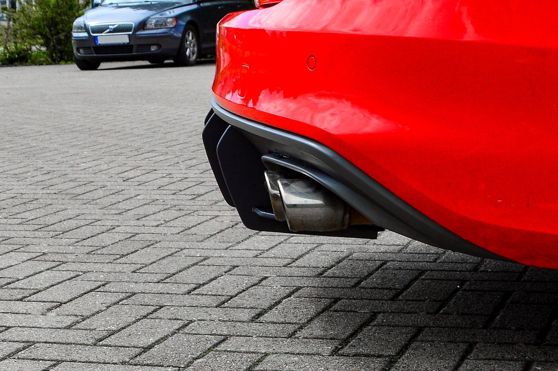 Gefräster Heckansatz aus ABS für Audi S4 B8 Facelift, schwarz, vom Ingo Noak Tuning, detailreiche Auto-Optik, hochwertige Verarbeitung