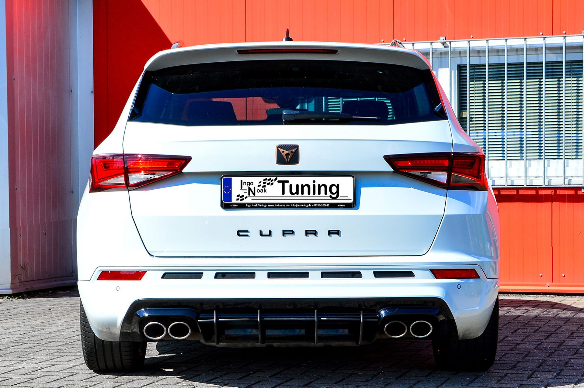 Gefräster Heckansatz Diffusor für Cupra Ateca 5FP ohne AHK