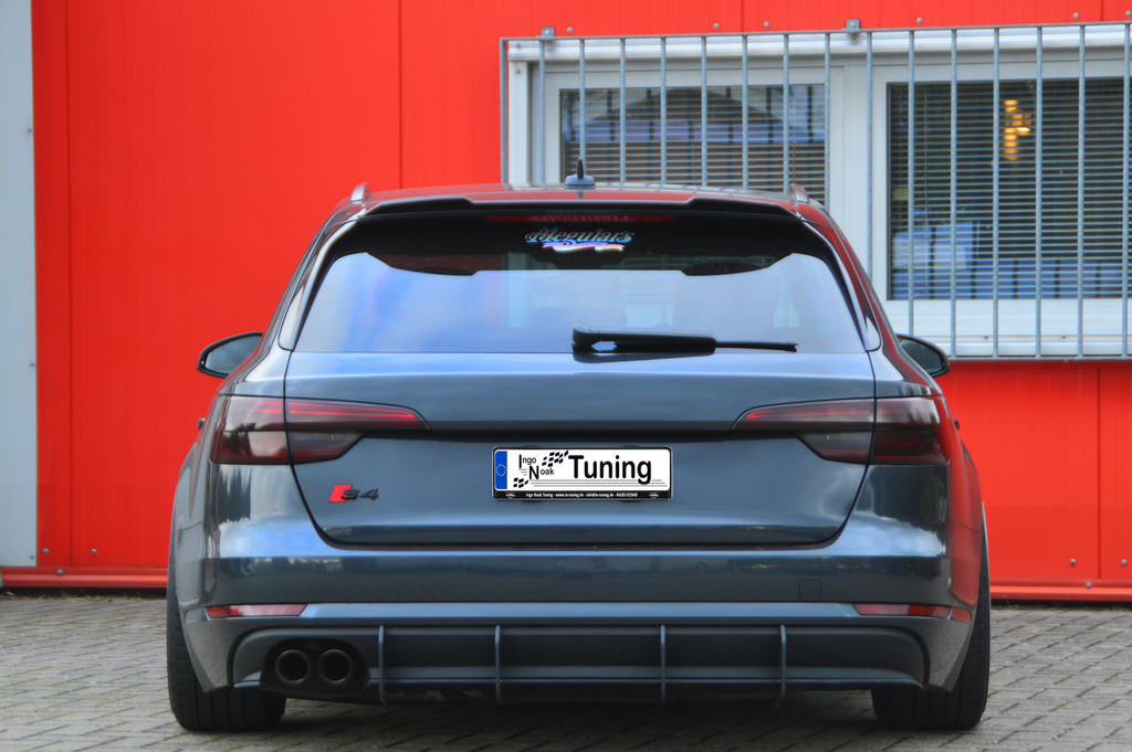 Gefräster Heckansatz aus ABS für Audi A4 B9 Avant Vorfacelift