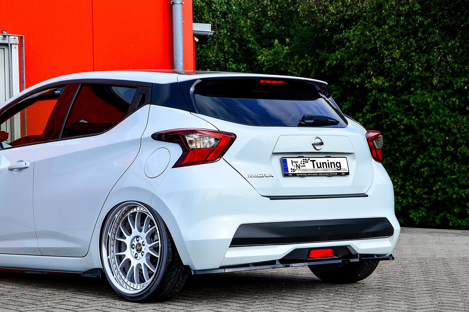Heckspoilerlippe Cuplippe mit Wings für Nissan Micra 5 K14