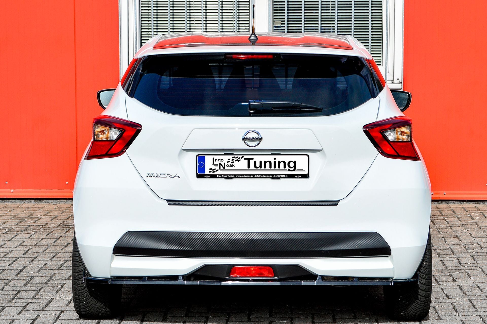 Heckspoilerlippe Cuplippe mit Wings für Nissan Micra 5 K14