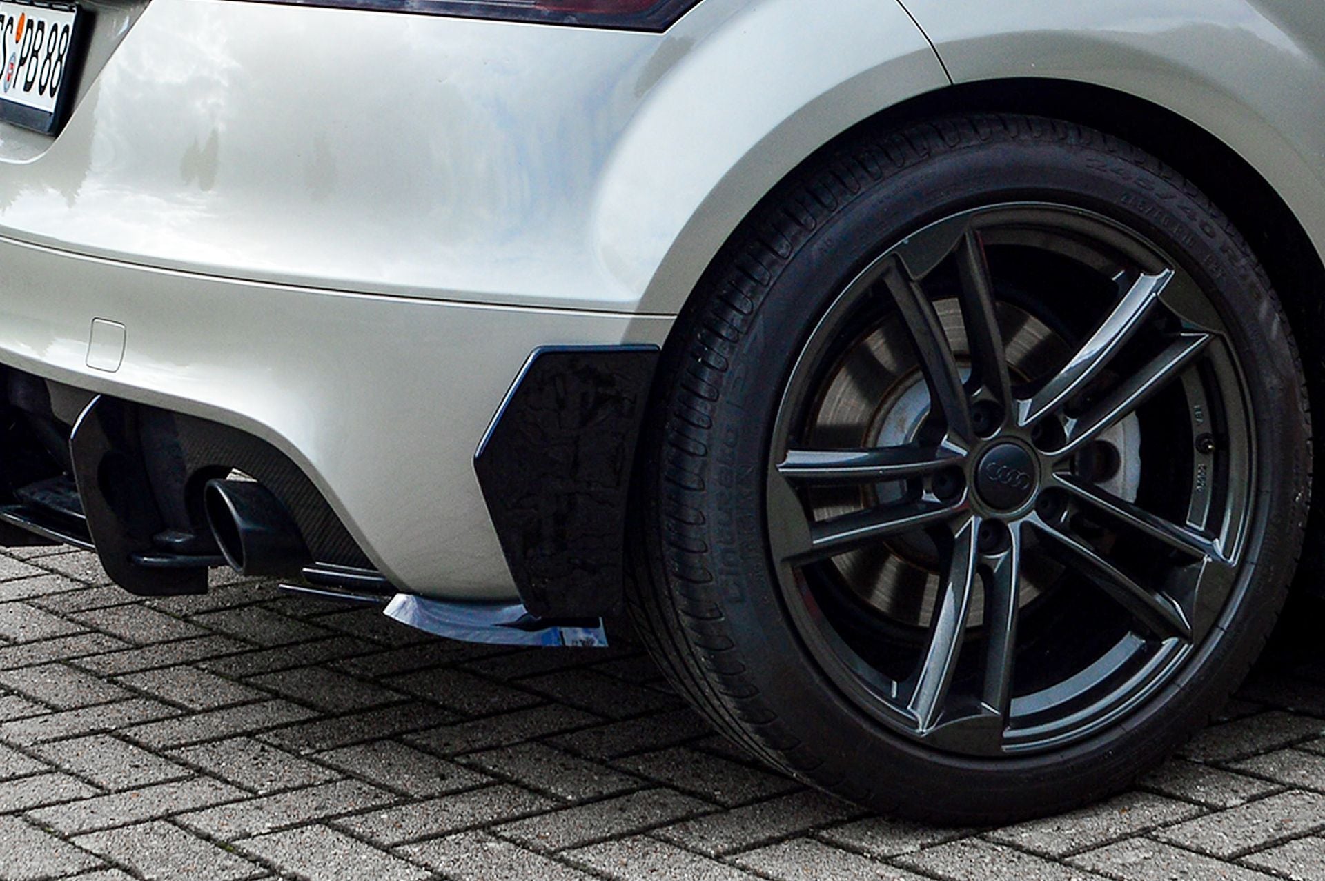 Hintere Seiten Flaps Flicks Satz aus ABS Kunststoff für Audi TT 8J