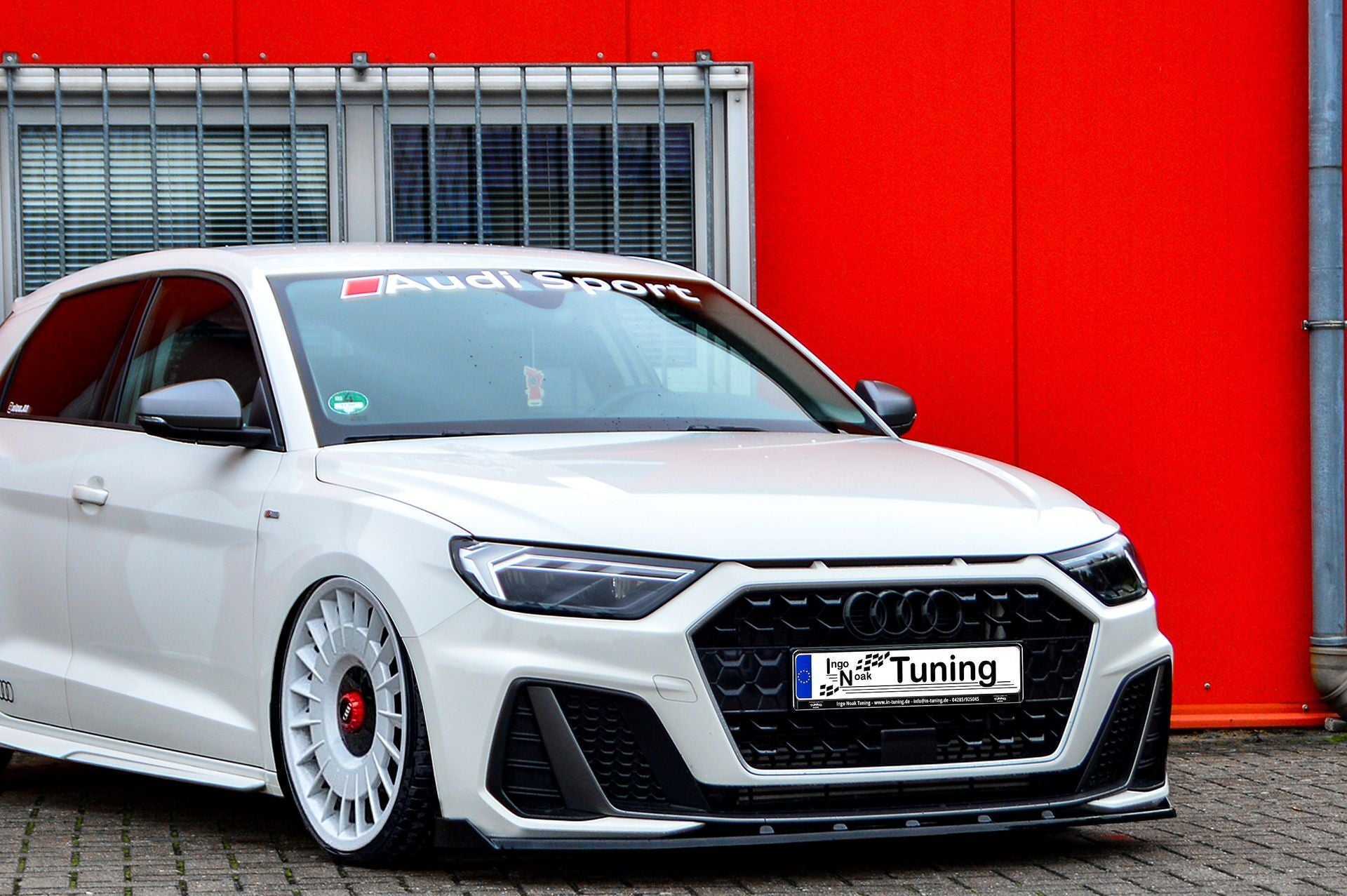 Cup Frontspoilerlippe mit Wings für Audi A1 GB Sportback S-Line - Ingo Noak Tuning