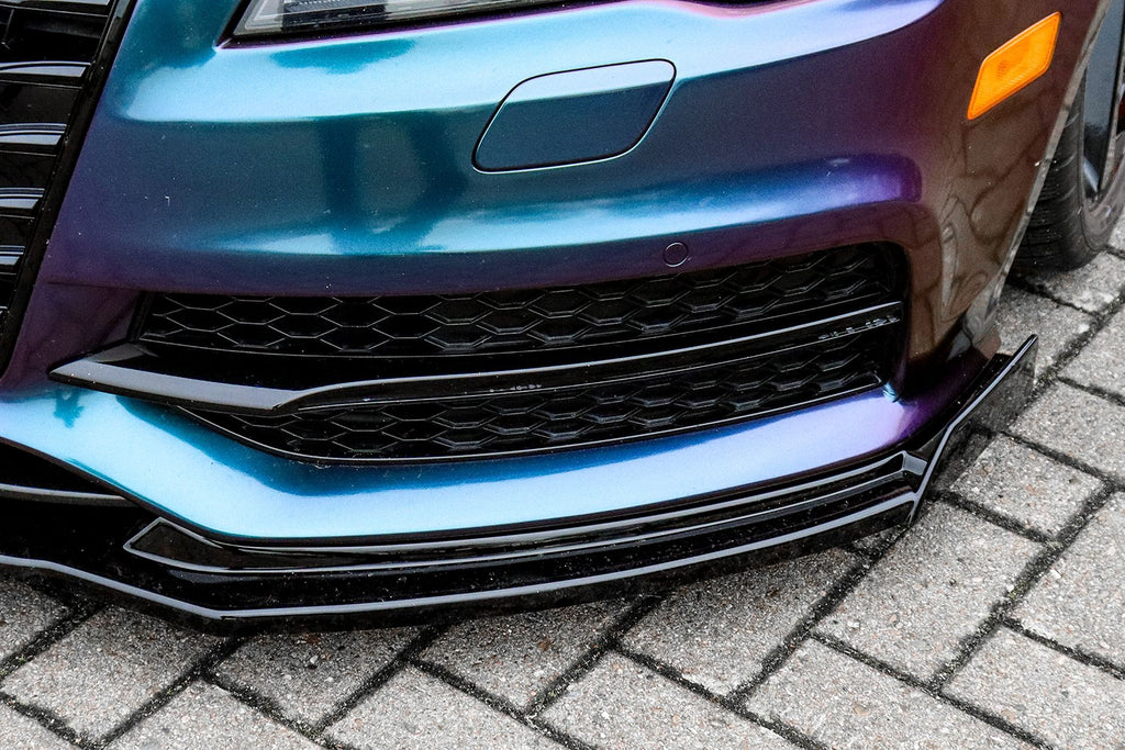 Cup Frontspoilerlippe mit Wings V2 für Audi A7 S-Line + S7