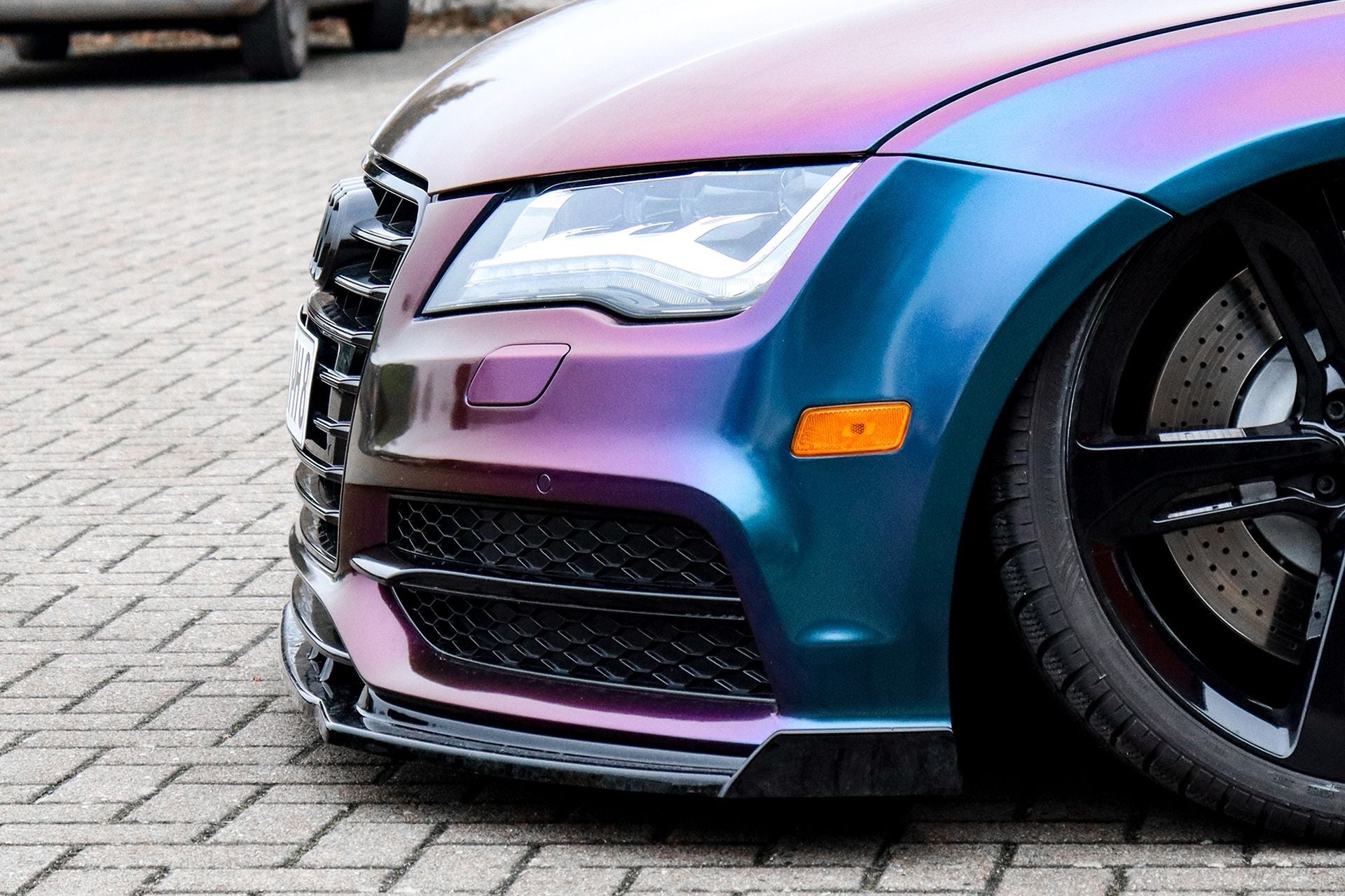 Cup Frontspoilerlippe mit Wings V2 für Audi A7 S-Line + S7