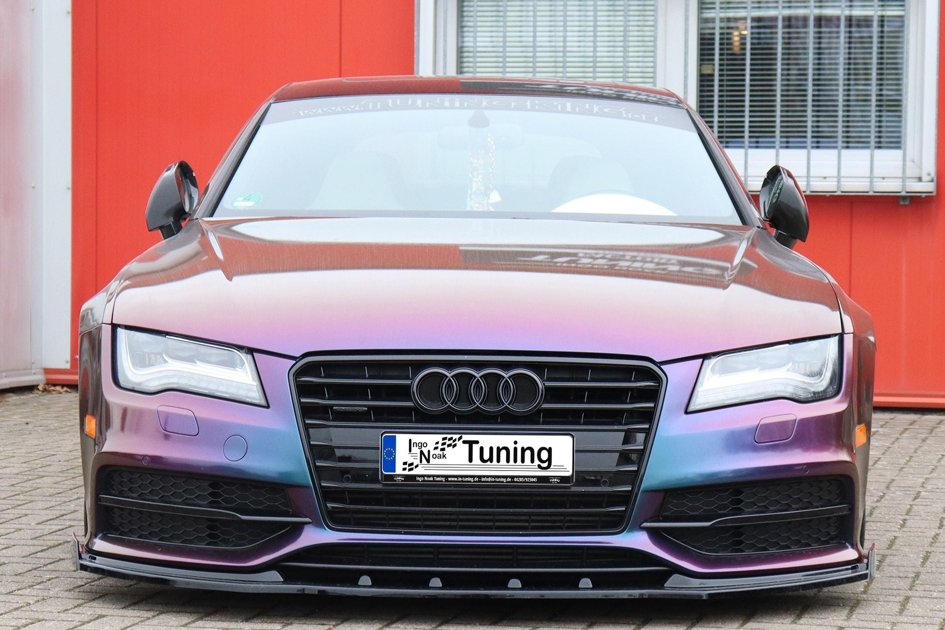Cup Frontspoilerlippe mit Wings V2 für Audi A7 S-Line + S7